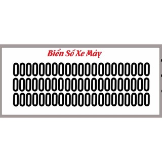 bộ số tự chọn dán phục hồi biển số xe máy củ