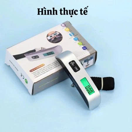 Cân điện tử cần hành lý xách tay màn hình led cân đồ vật đến 50kg