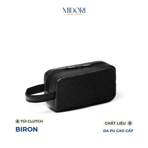 Túi Clutch PU Da Đa Năng BIRON Nam Nữ Thể Thao Du Lịch Đựng Mỹ Phẩm Hộp Bút | MIDORI BAG COLLECTION