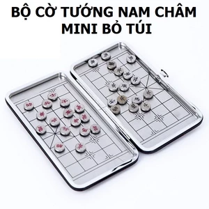 Bộ cờ tướng nam châm nhỏ mini kim loại hợp kim cao cấp