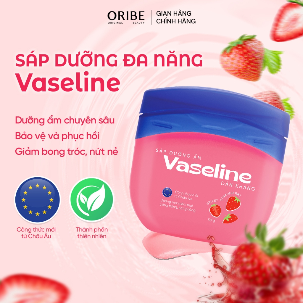 Sáp dưỡng đa năng Vaseline dưỡng ẩm giảm tình trạng da khô nứt nẻ