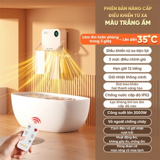 Máy sưởi Yamazaki VJC công nghệ Gốm 400W - 2000W an toàn tiện lợi, chống bỏng rát điều khiển hẹn giờ thông minh