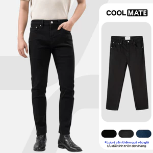 Quần Jeans Nam Basics dáng Slim fit bền bỉ, tôn dáng, quần đi làm đi chơi dạo phố Coolmate