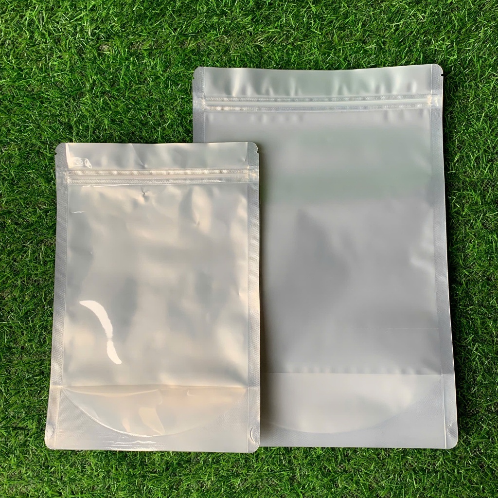 Túi Zip Đáy Đứng Mặt Bạc – Mặt Trong Đựng Trái Cây Sấy (Loại 1, Có Size)