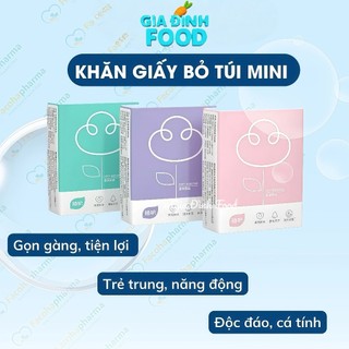 Lốc x10 gói Khăn giấy mini bỏ túi tiện lợi Facoha Pharma
