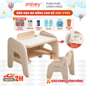 Set Bàn Ghế Đa Năng Cho Bé, Bộ Bàn Ghế Kèm Bảng Vẽ TẶNG KÈM Bút, Bảng Chữ Số Nam Chân, Khăn Lau - YY02 & YY03