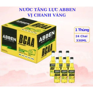 Thùng 24 chai Nước tăng lực ABBEN BCAA CHANH 330ml
