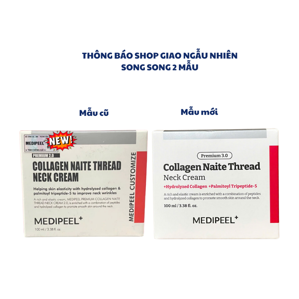[Mẫu mới] Kem Dưỡng Vùng Da Cổ MediPeel Naite Thread Neck Cream 100ml