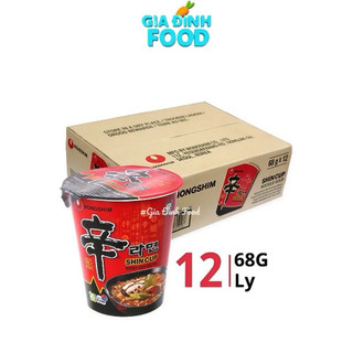 [THÙNG x12 ly] Mì cay Nongshim Shincup ly Hàn Quốc 68gr