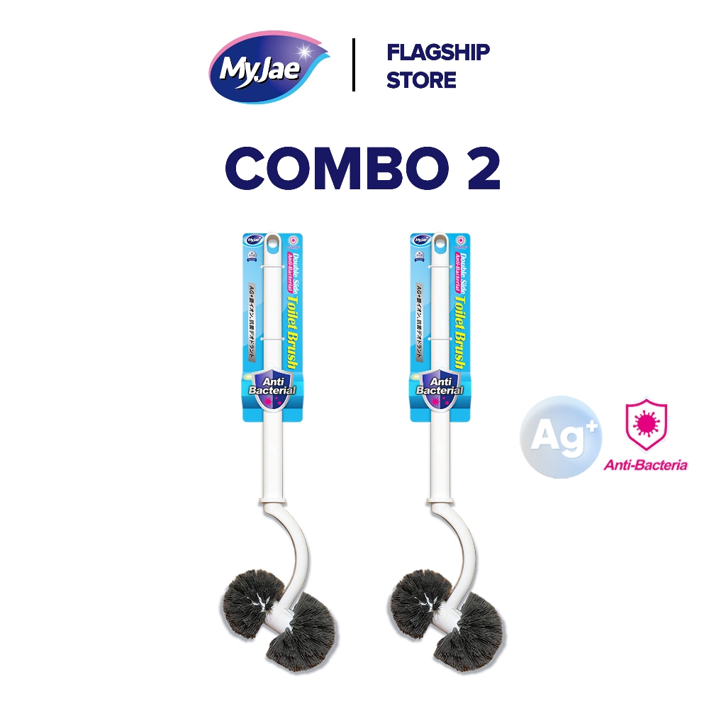 [Võ Hà Linh x MyJae] COMBO 2 Cây Chà Bồn Cầu MyJae Loại 2 Đầu Tròn Kháng Khuẩn 45cm