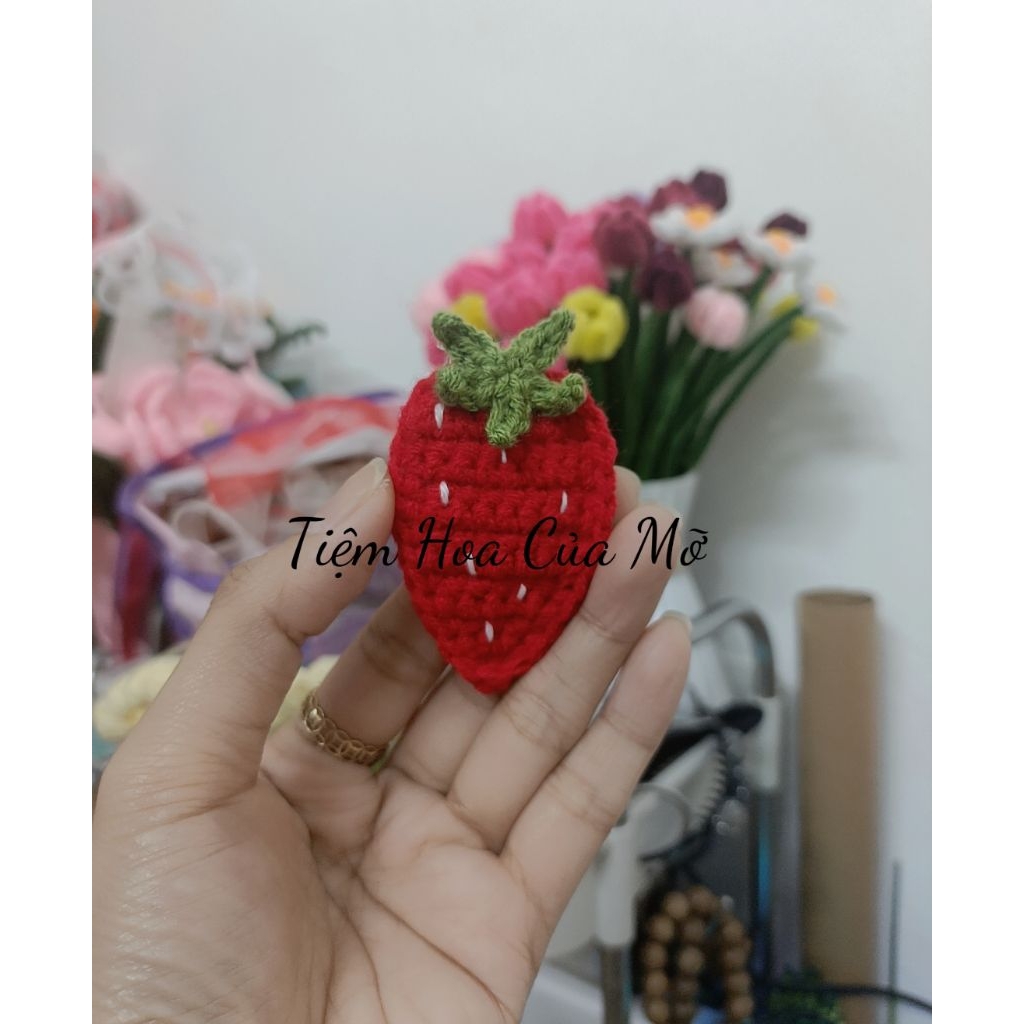Kẹp Tóc Mái Hình Hoa Quả Len , Kẹp Tóc Rau Củ Bằng Len ,Kẹp Tóc Len Handmade