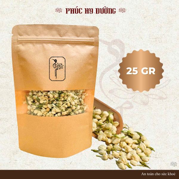 Nụ Nhài sấy khô nguyên bông dùng pha trà, làm đẹp da, thanh nhiệt,chống lão hóa