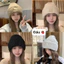 Mũ len dệt kim nữ thêu chữ L bản lớn che kín tai giữ ấm mùa đông dành cho ce chúng mình 🥰🥰