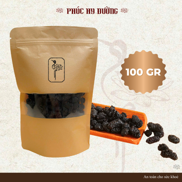 Dâu tằm sấy khô (Tang Thầm) nguyên quả, không đường dùng làm trà, ngâm tửu