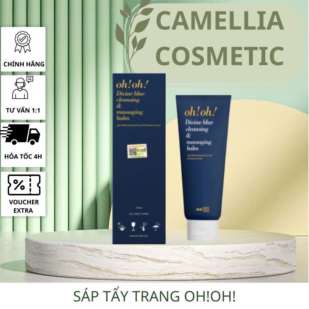 [HÀNG CÔNG TY] Sáp Tẩy Trang oh!oh! Divine Blue Cleansing & Massaging Balm Làm Sạch Sâu (30ml - 150ml)
