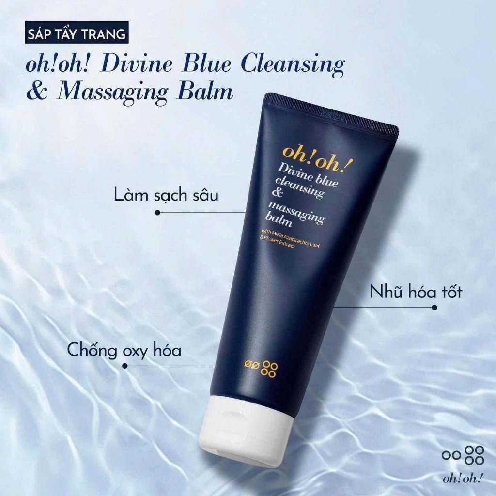 [HÀNG CÔNG TY] Sáp Tẩy Trang oh!oh! Divine Blue Cleansing & Massaging Balm Làm Sạch Sâu (30ml - 150ml)