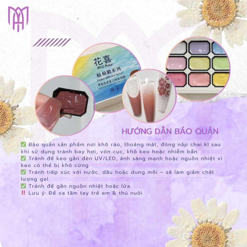 Set 9 Màu Gel Ombre Huaxi Tạo Hiệu Ứng Loang - Chất Đặc Sánh, Có Thể In Khuôn Nail, Nail Gấm 2,5mlx9