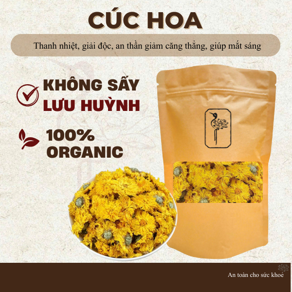 Cúc hoa nguyên bông dùng pha trà dưỡng nhan, thanh nhiệt, đẹp da