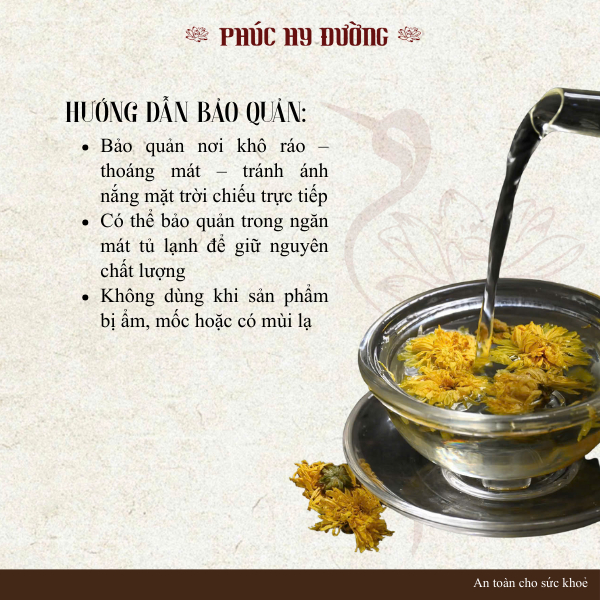 Cúc hoa nguyên bông dùng pha trà dưỡng nhan, thanh nhiệt, đẹp da