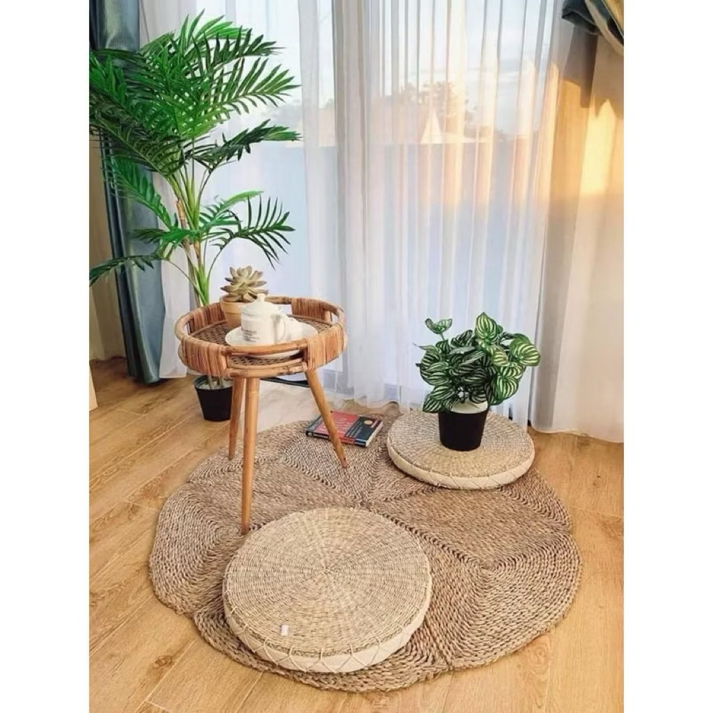 [SIÊU RẺ] Thảm tròn cói ,thảm chụp ảnh sản phẩm,thảm trải sàn,thảm cói , thảm chùi chân