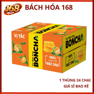 Trà mật ông Boncha vị TẮC 450ml (24) (màu Cam)