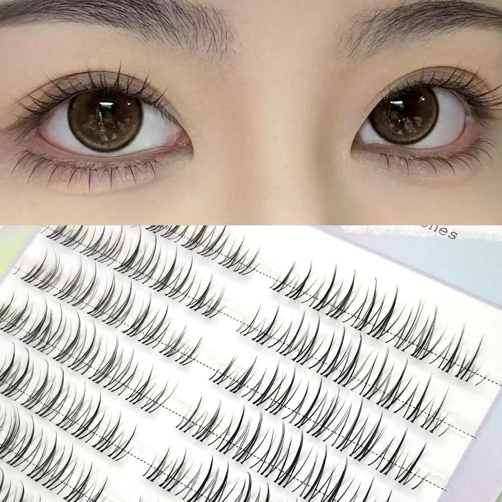 Lông mi MJ cụm lông mi giả 10 hàng hottrend