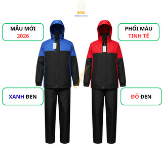 [Hàng Loại 1] Bộ Quần Áo Mưa Nam Nữ 2 Lớp Cao Cấp Gore Tex Chống Thấm, Chắn Gió, Siêu Bền Hàn Quốc