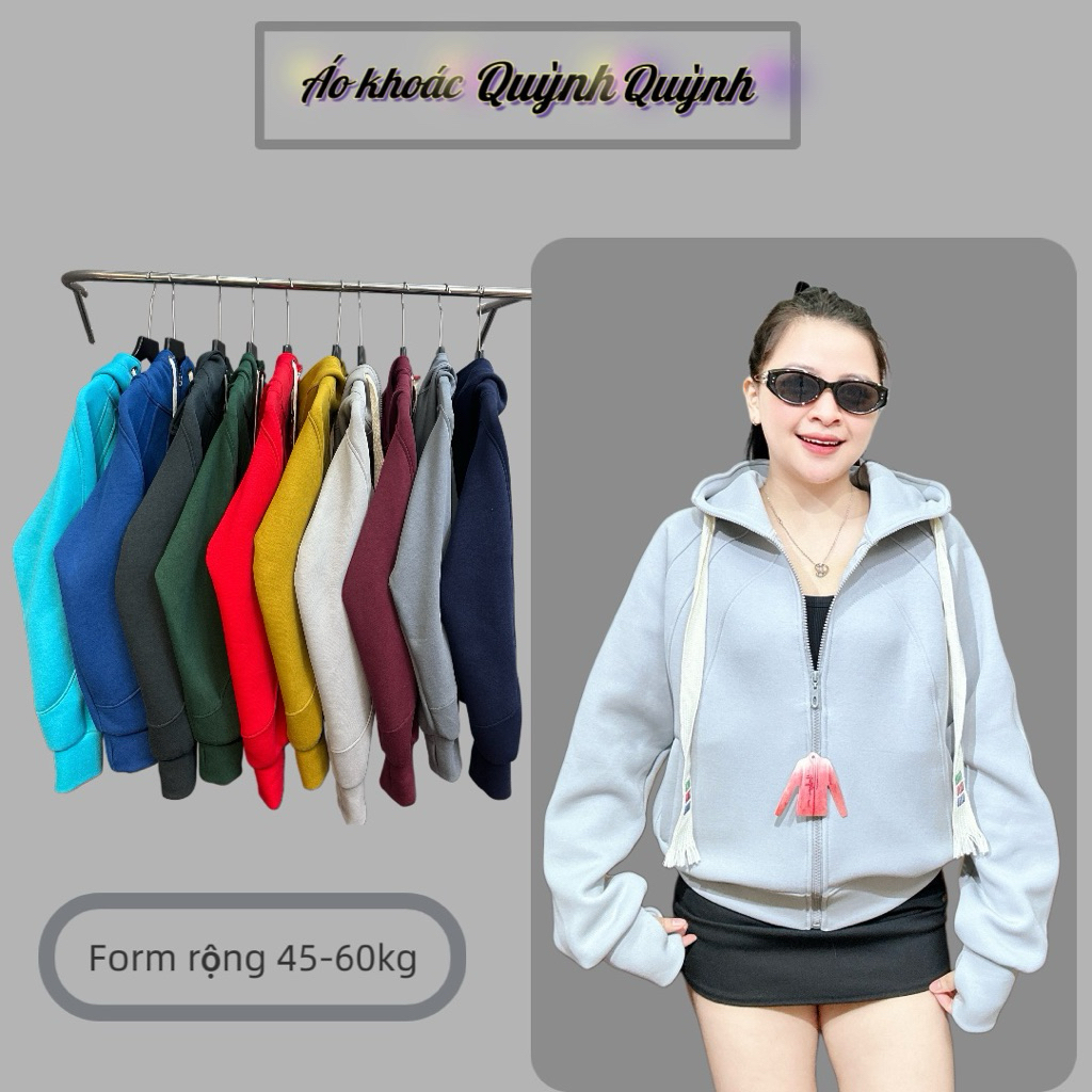 QUỲNH QUỲNH - [Form Boxy] Áo khoác nữ mẫu mới form boxy, Form rộng rãi thoải mái, Vải cotton pc mềm