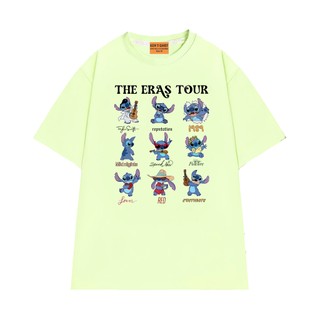 Áo Thun NGỐ TEE Nhân Vật Stitch x Taylor Swift The Eras Tour Vải Cotton Mềm Mịn Form Rộng