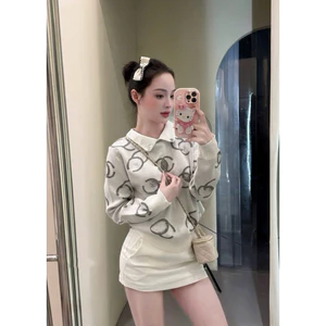 •𝙆𝙞𝙣𝙜𝙨𝙝𝙤𝙥𝙗𝙚𝙖𝙪𝙩𝙮•Áo Len Chữ Nhũ Cổ Bẻ Xinh QC