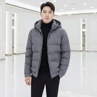 Áo khoác Phao Hàn Quốc hoạ tiết Ô Vuông In Chìm Có Mũ Tháo Rời,Chống Thấm Nhẹ,Giữ Ấm Thời Trang