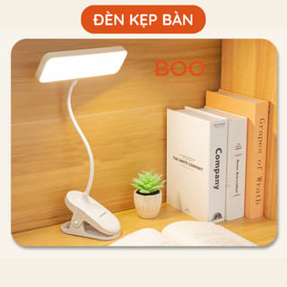 Đèn kẹp bàn học tích điện, đèn bàn LED có ba màu ánh sáng điều chỉnh độ sáng tiện lợi, bảo vệ mắt