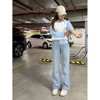 [ẢNH THẬT ĐỘC QUYỀN MIDDUA]JN163 dáng suông nhẹ mix loe , túi xéo