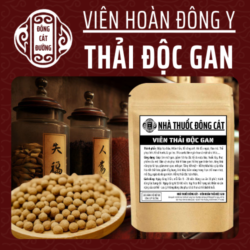 Viên Thải độc Gan - Đông Cát Đường - Thanh Nhiệt Giảm Mụn làm mát giải độc và phục hồi chứng năng gan  - Túi 500 viên
