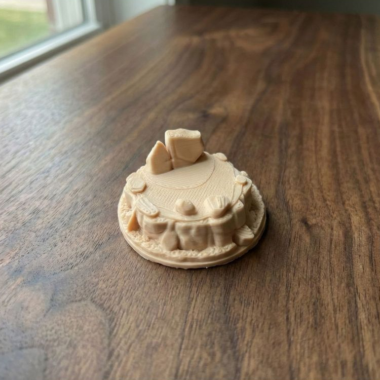 Đế trưng bày mô hình đường kính 3cm - 4cm dạng bệ đá nhiều mẫu Rocky Base in 3d nhựa PLA an toàn