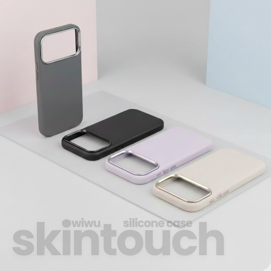 Ốp Lưng Wiwu Silicone Skin Touch Chống Bám Bẩn Hỗ Trợ Sạc Không Dây Magnetic Cho Iphone 17 Pro Max