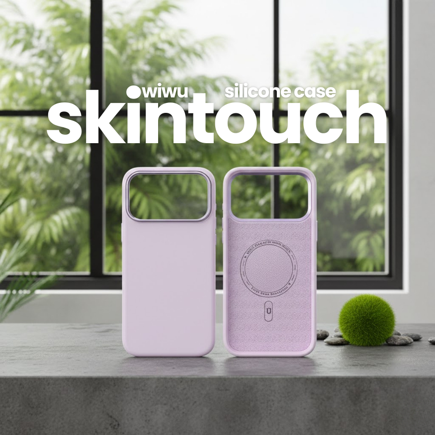 Ốp Lưng Wiwu Silicone Skin Touch Chống Bám Bẩn Hỗ Trợ Sạc Không Dây Magnetic Cho Iphone 17 Pro Max