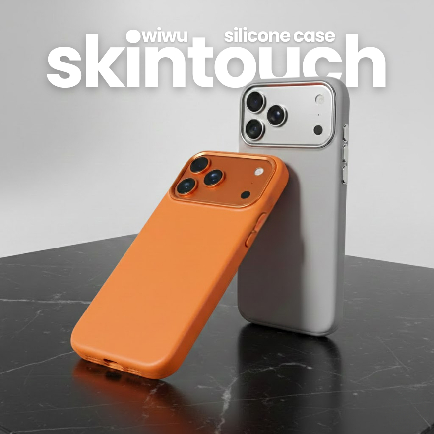 Ốp Lưng Wiwu Silicone Skin Touch Chống Bám Bẩn Hỗ Trợ Sạc Không Dây Magnetic Cho Iphone 17 Pro Max