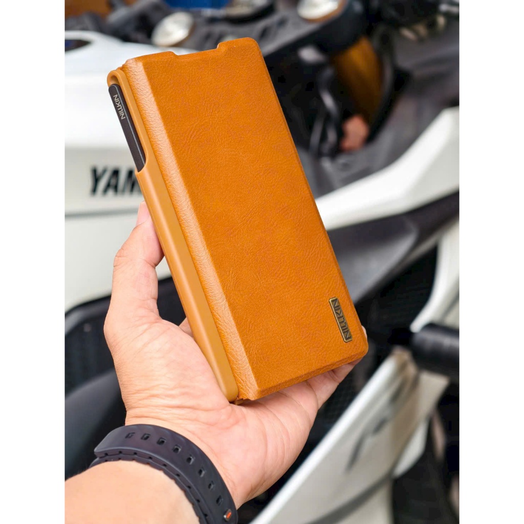 Bao da có khay đựng bút S Pen Nillkin cho SAMSUNG Z Fold 4 Z Fold 5 Z Fold 6 Z Fold 7