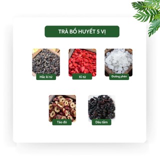 Set trà quà tặng gồm Trà Bổ Huyết Và Trà Đông Trùng (40 gói) hỗ trợ bổ khí huyết - Tiệm Trà Việt