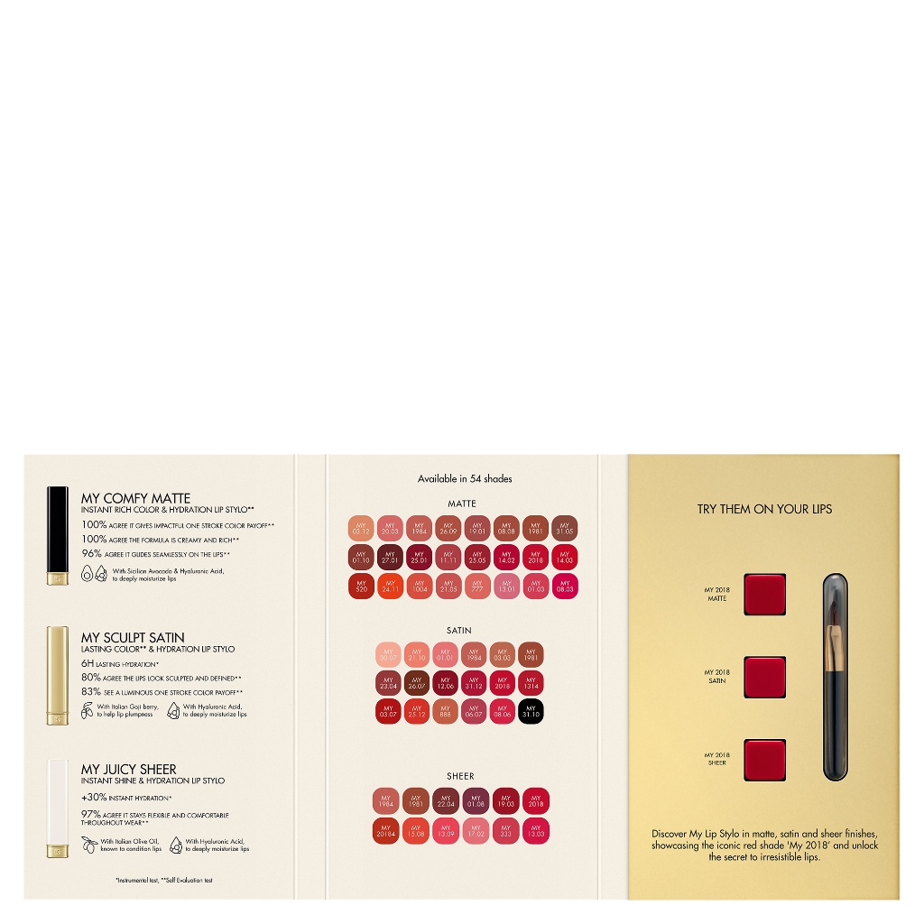 GIFT D&G My Lipstylo Sampling Card 3x0.2gr