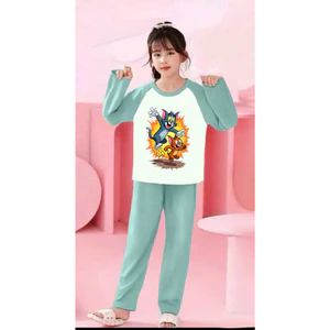 🌸 BỘ ĐỒ BÉ GÁI DÀI TAY – HÌNH CỰC ĐÁNG YÊU 🐱💕 DS394