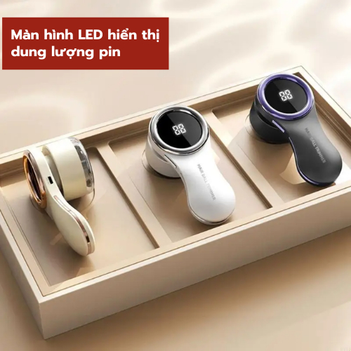 Máy Tỉa Lông Xù Quần Áo Cao Cấp 6 Lưỡi, Pin Sạc USB, Làm Mịn Vải Nhanh Không Xước, Đứt Vải