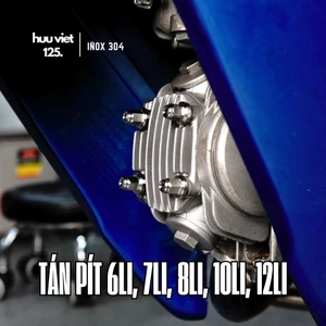 Tán bít 6li, 7li, 8li, 10li, 12li, Inox 304 CNC nguyên khối, sáng bóng và đẹp mắt