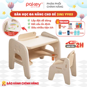 Set Bàn Ghế Thông Minh 2IN1 Cho Bé Có Bảng Vẽ, Bàn Ghế Học Tập Tiện Lợi Chống Gù Lưng Cho Bé