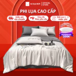 Bộ chăn ga gối 5 món Hệ Thống Nệm cao cấp Combo ga giường 5 món chăn chần phi lụa thái trải phủ giường êm ái sang trọng — ảnh 1