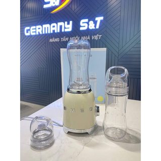 Máy xay sinh tố mini SMEG PBF01 công suất 300W , lưỡi dao kép 4 cánh dễ dàng xay nhuyễn GermanySnT HCM