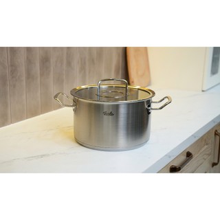 Bộ nồi Fissler Profi set 5 món vung kính kèm chảo tổ ong made in Germany, Bộ xoong nồi  GermanySnT HCM
