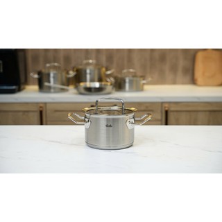 Bộ nồi Fissler Profi set 5 món vung kính kèm chảo tổ ong made in Germany, Bộ xoong nồi  GermanySnT HCM