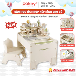 Bàn Ghế Xếp Hình Lego Đa Năng 2IN1 Cho Bé, Set Bàn Ghế Kèm Bảng Vẽ Tiện Lợi Bảo Hành 1 Năm - F22